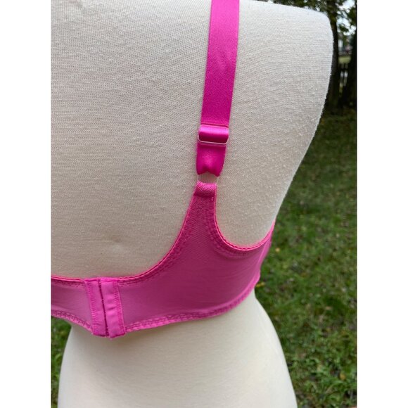 Playtex Underwire Bra Size 40DD Raspberry Embroidered - Picture 8 of 11